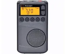 CC Pocket AM FM and NOAA Weather Radio with Clock and Sleep Timer