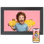 Frameo WiFi Digital Picture Frame 10.1 Inch 1080P Touch Screen Digital Photo ...