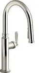 Edalyn by Studio McGee Pull-Down Kitchen Sink Faucet with Three-Function Sprayhead Vibrant Polished Nickel