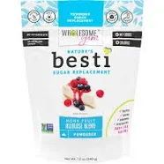 Wholesome Yum Besti Natural Powdered Sugar Substitute - Keto Confectioners Monk Fruit Sweetener Blend With Allulose (No Erythritol) - Non GMO, Zero Carb, Zero Calorie, No Aftertaste (12 oz)