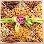 NUT CRAVINGS Gourmet Collection - Holiday Christmas Mixed Nuts Gift Basket in...