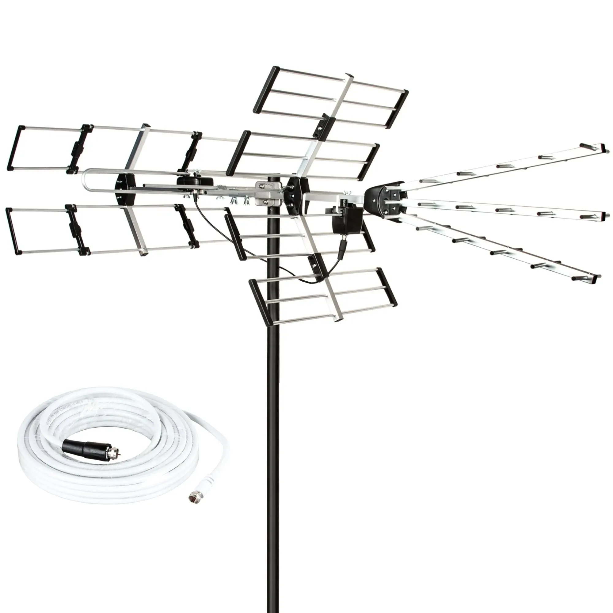 Five Star Outdoor TV Antenna 2024 Newest Version 200 Miles Long Range Upgraded ...