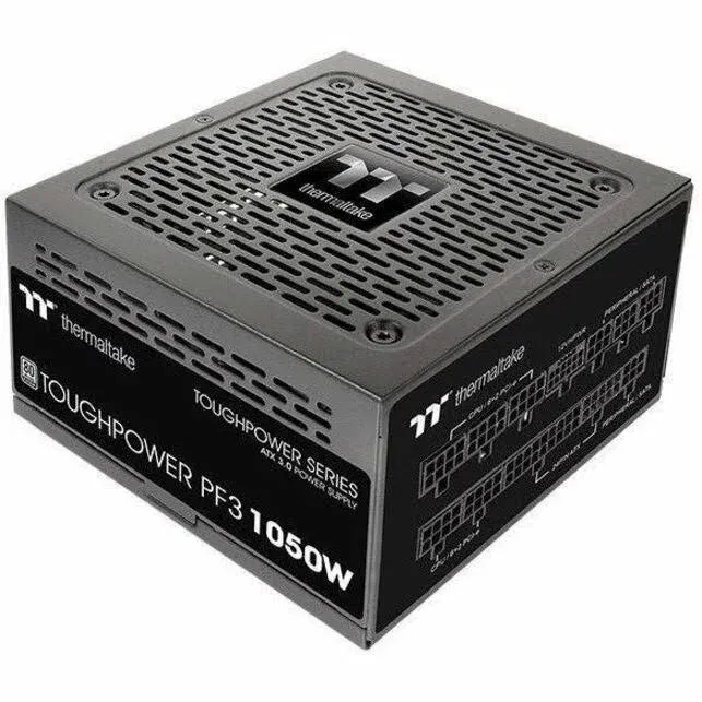 Thermaltake Toughpower PF3 1050W 80+ Platinum ATX 3.0 (PCI-E 5.0 600W 12VHPWR Connector included) Full Modular SLI/Crossfire Ready Power Supply, PS-TPD-1050FNFAPU-L