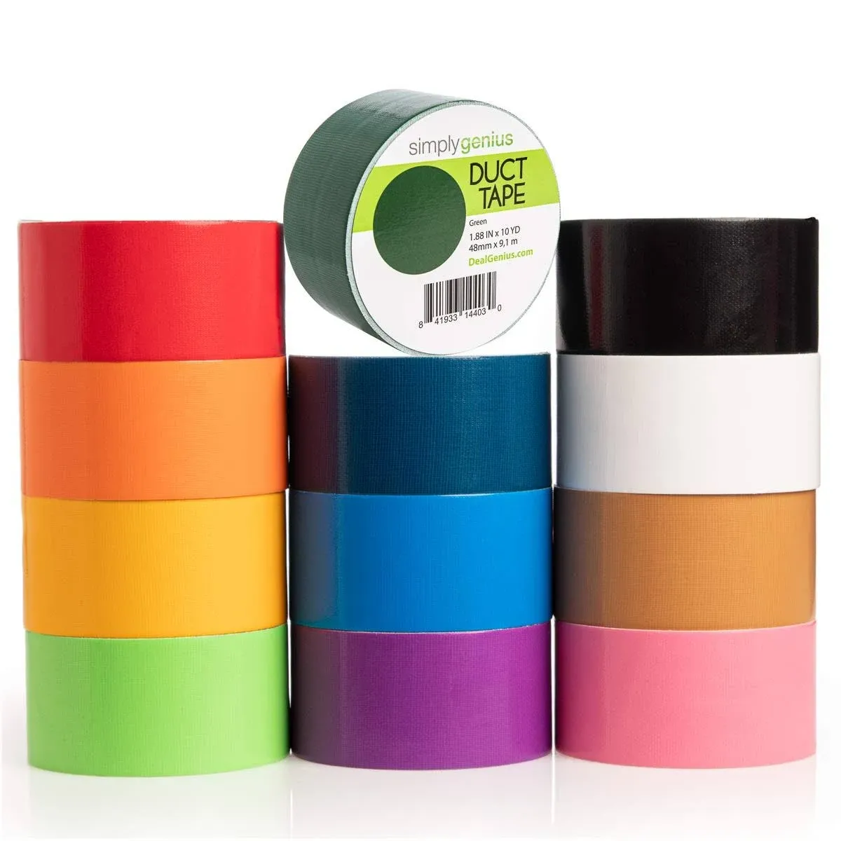 Art &amp; Craft Duct Tape Heavy Duty, 1.8 in x 10 yards (Assorted, 12 pack)