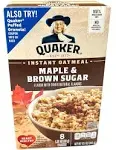 Quaker Maple Brown Sugar Instant Oatmeal