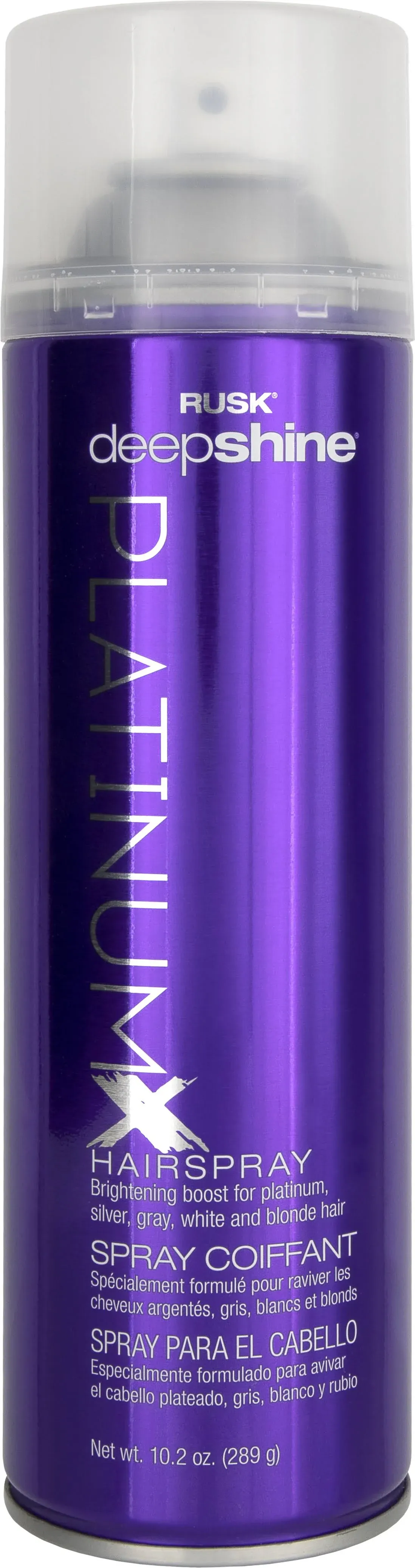 Rusk Deepshine PlatinumX Hairspray 10oz