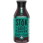 Stok Coffee Beverage, Un-Sweet, Cold Brew, Black - 48 fl oz