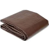 Global Industrial Super Heavy Duty 8 oz. Tarp Brown