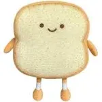 VHYHCY Toast Bread Pillow Funny Food Plush Toy Pillows Small Cute Stuffed Plush Toast Sofa Pillow (Toast Bread,Golden)