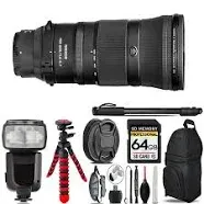 Nikon Z 180-600mm f/5.6-6.3 VR Lens-+ Tripod+Backpac<wbr/>k -32GB Accessory Bundle