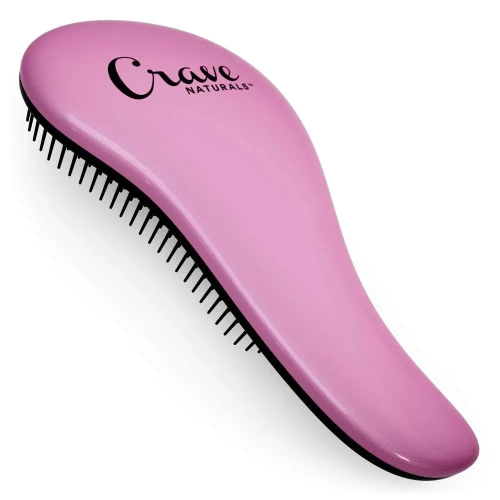 Crave Naturals Glide Thru Detangling Hair Brush for Adults & Kids Hair