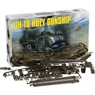 REVELL UH-1D HUEY 85-5536 ⭐PARTS⭐STRB MAIN CABIN &amp; TAIL BOOM+MORE 1/32