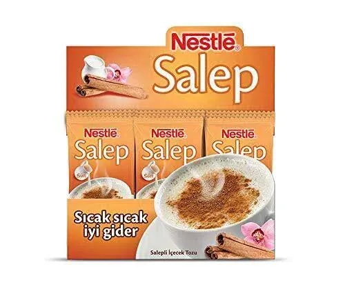 Individually Packaged Instant Turkish Salep (Sahlep) Flavored Mix - 24 Cups - Ne