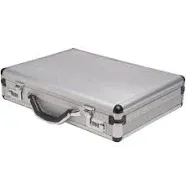 RoadPro SPC-931R 17.5&#034; x 4&#034; x 13&#034; Silver Aluminum Briefcase,Medi<wbr/>um