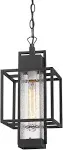 Osimir Outdoor Pendant Light Fixture, 1 Light Exterior Hanging Lantern Porch