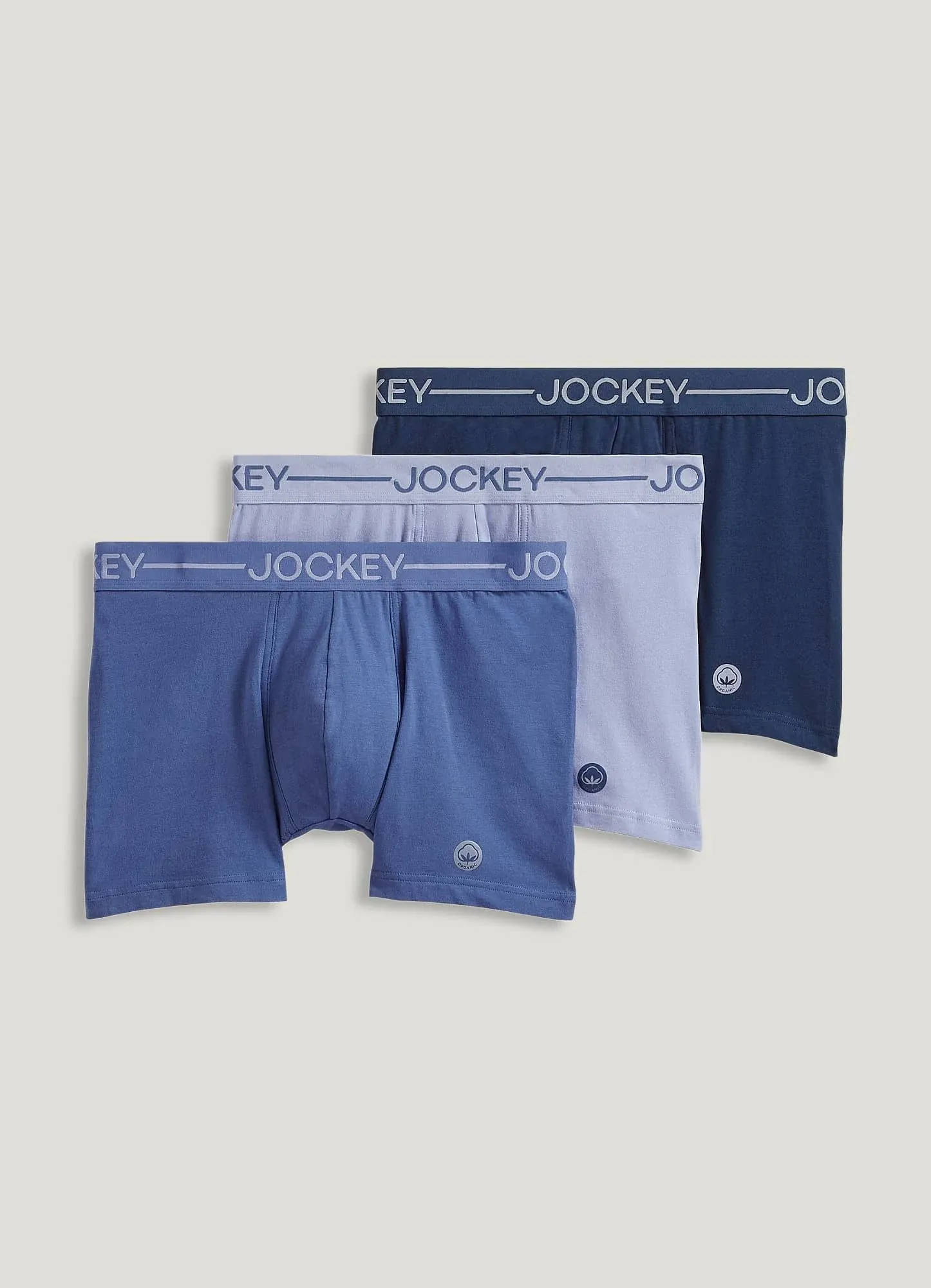 Jockey Organic Cotton Stretch 4" Trunk - 3 Pack Other