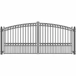 ALEKO Paris Style Dual Swing Driveway Gate