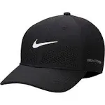 Nike Dri-Fit ADV Club Structured Swoosh Snapback Cap, Men's, L/xl, Black/White