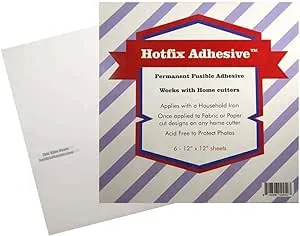 Hotfix Permanent Fusible Adhesive Sheets 6/PCS 12"x12"