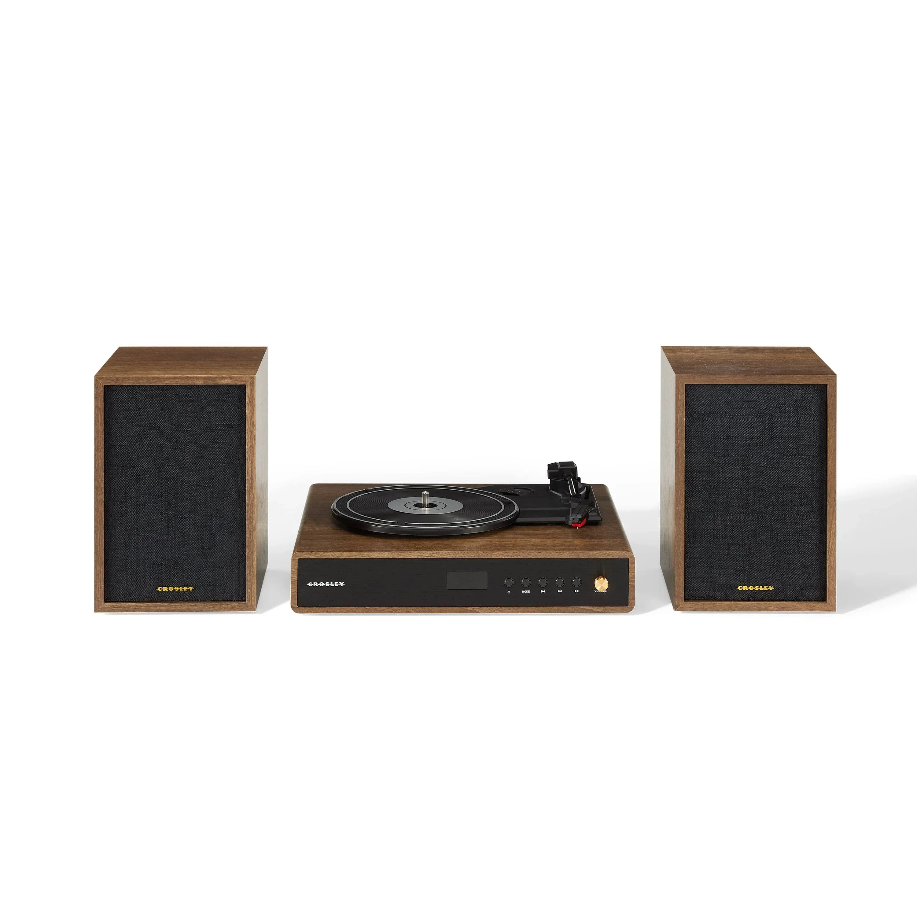 Crosley Alto Record Player with Speakers - Walnut