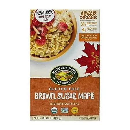 Nature's Path Organic Brown Sugar Maple Gluten Free Instant Oatmeal