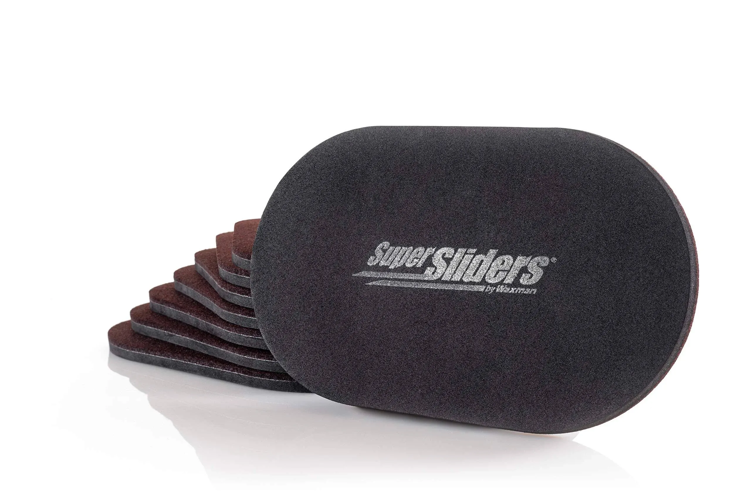 Super Sliders 5-3/4 in. x 9-1/2 in. X-Large Brown Reusable Hardwood Furniture Sliders (8-Pack)