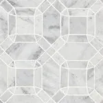 Bedrosians Monet Mosaic 1 White Tile & Stone