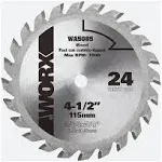 WORX 24T TCT Blade 4-1/2&#034; ( 115mm ) for WORXSAW WA5085 | NEW 