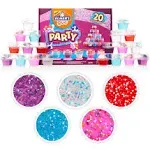 Elmer&#039;s Premade Slime Party Pack W/Mix-Ins-20/P<wbr/>kg 5 types of Gue/Mix ins