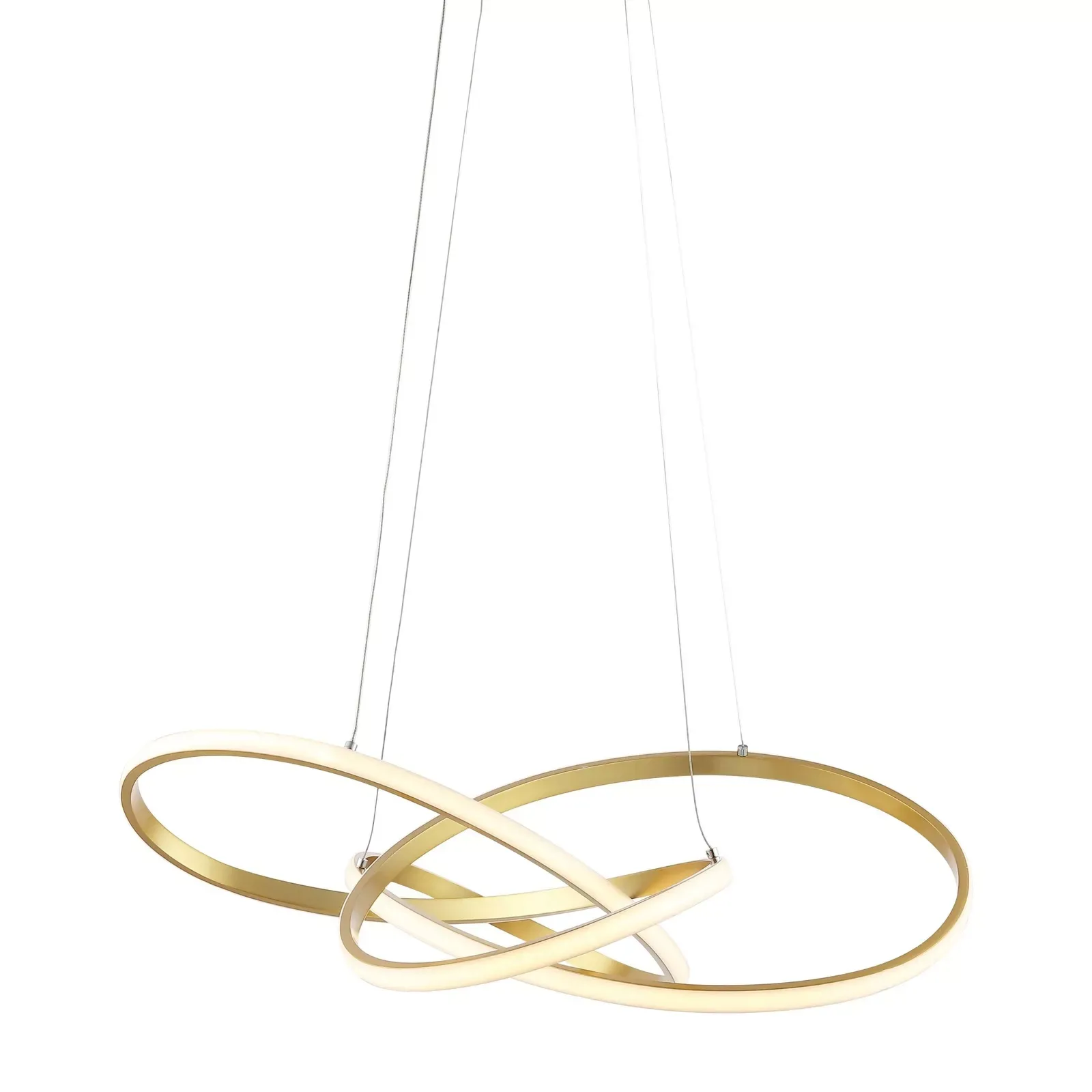 JONATHAN Y Lighting JYL7219 Alexia 25"W LED Abstract Pendant - Gold