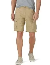 Wrangler Epic Soft Relaxed Fit Cargo Shorts, 48 X 10” Inseam, Khaki NWT.