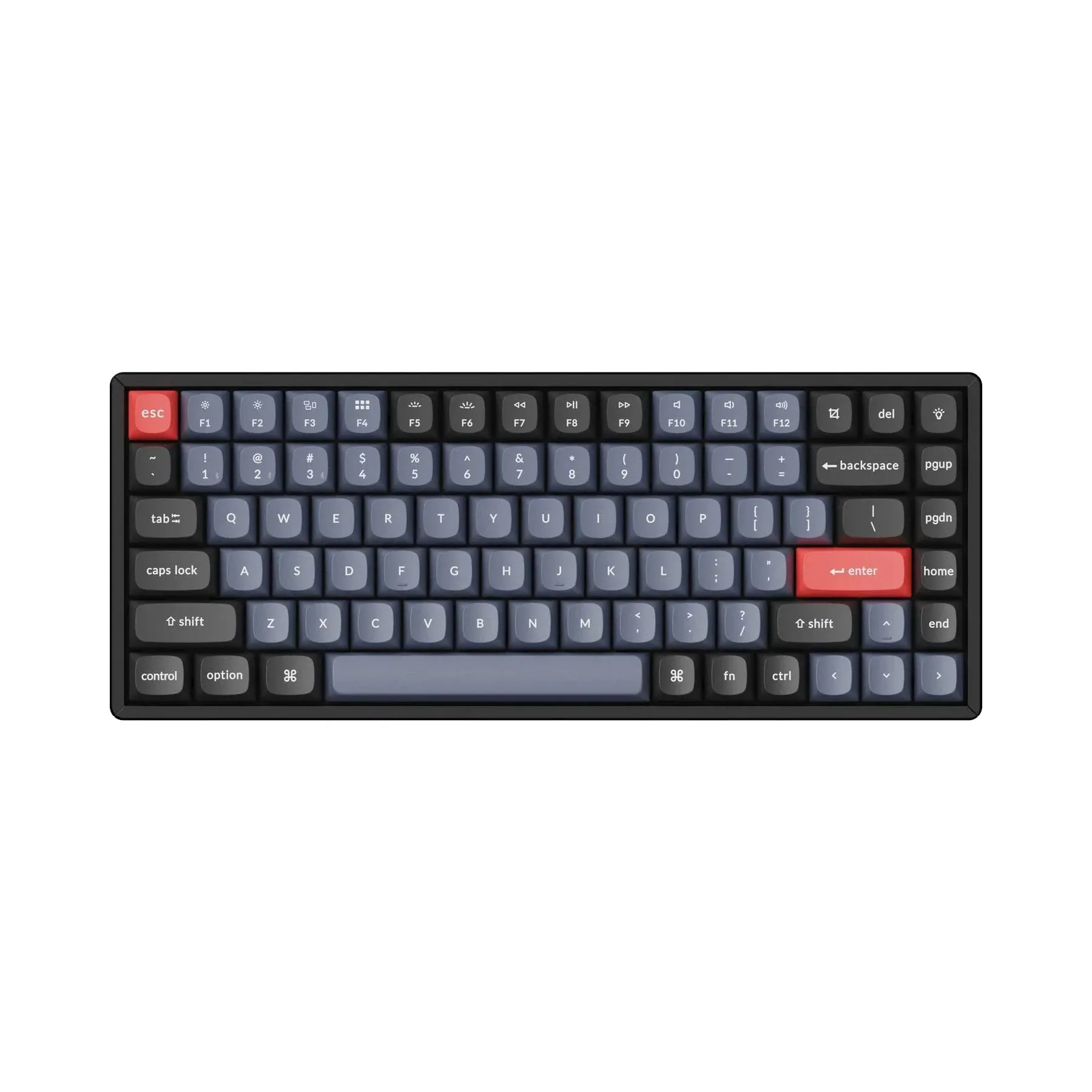 Keychron - K2 Pro Red Switch Mechanical Keyboard Mac or PC - Black