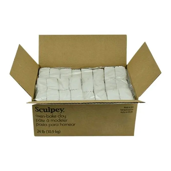 Sculpey Original Polymer Clay 24Lbs-White