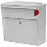 Mail Boss Townhouse Wall Mount Locking Mailbox White