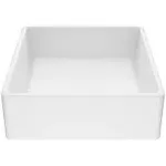 Vigo Dianthus Matte White Stone Vessel Bathroom Sink