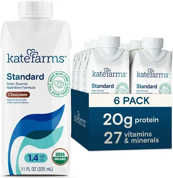 Kate Farms Standard 1.0 Oral & Tube Feeding Formula Vanilla 11 oz. Carton