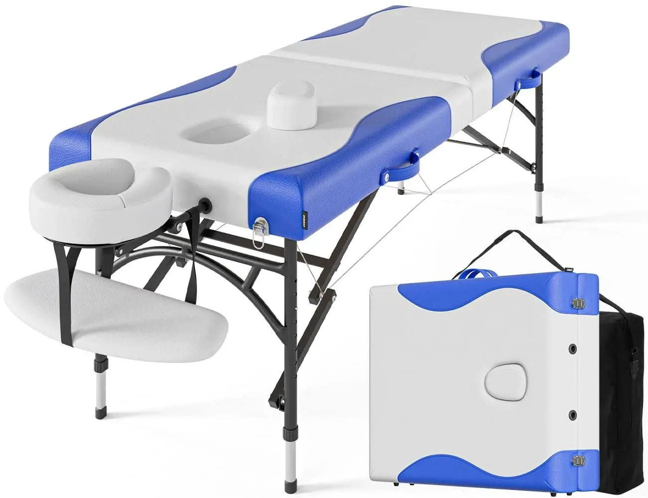 Cloris 84" Professional Massage Table Portable 2 Folding Lightweight Facial Salon ...