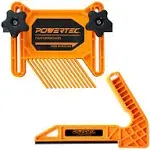 POWERTEC 71555 2-Pc Universal Featherboard and L-Shaped Table Saw Push