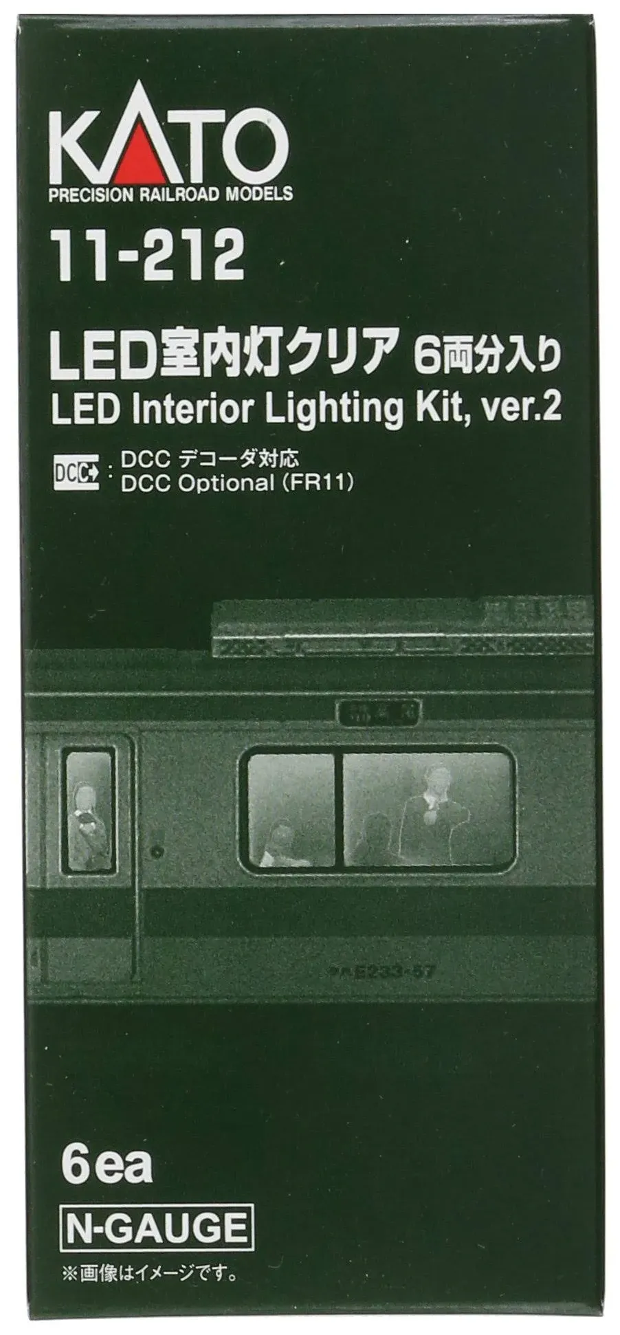 Kato USA, Inc. N Passenger Car Light Kit, White LED (6), KAT11212