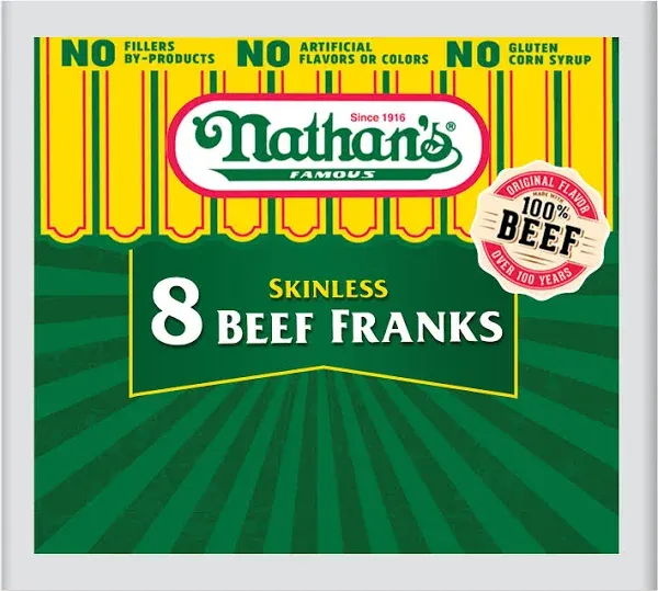 Nathan's Famous Skinless Beef Franks