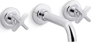 Kohler K-T35909-3 Castia by Studio McGee Wall-Mount Bathroom Sink Faucet Trim K-T35909-3-CP