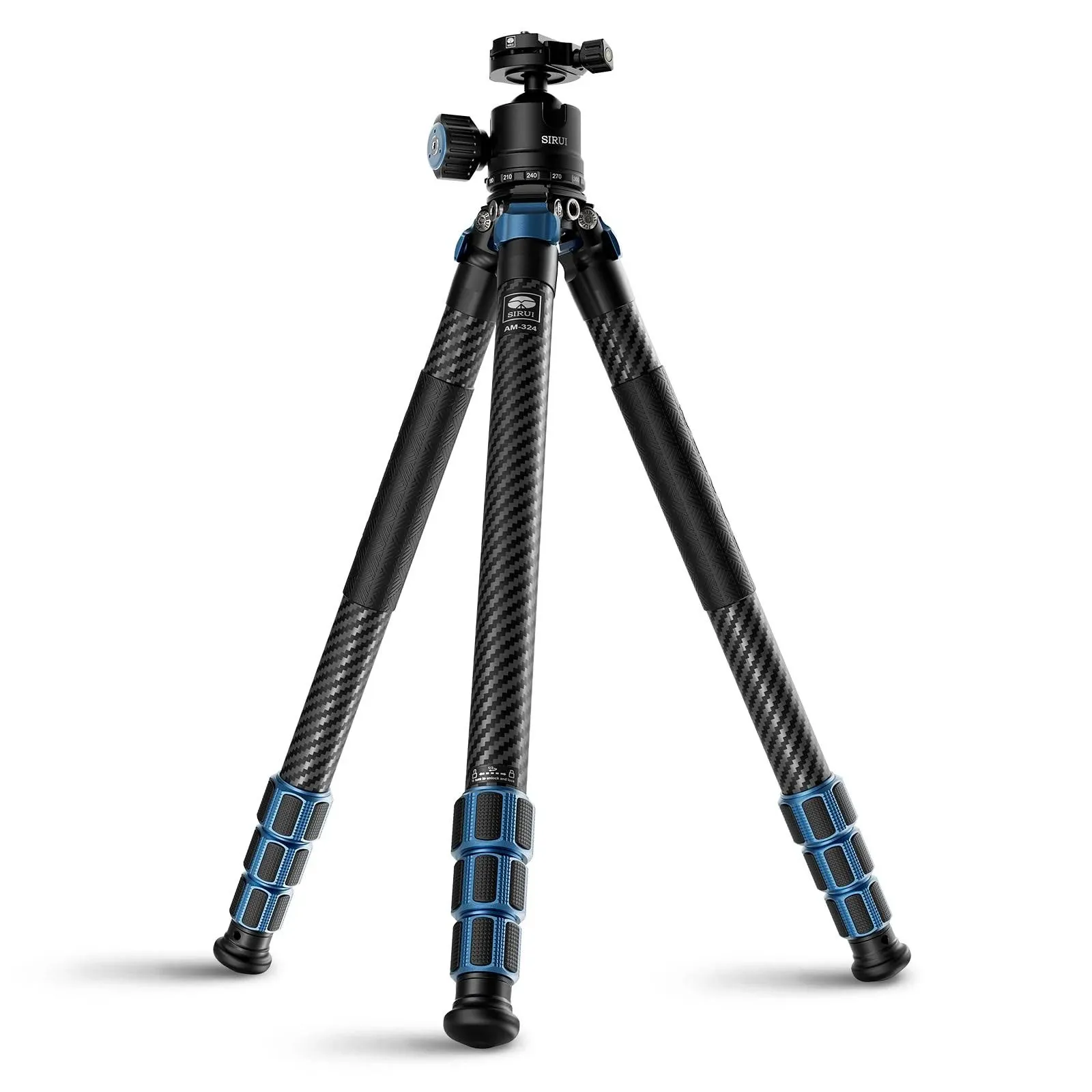 Sirui AM-324 Professional Camera Tripod with AM-40 Low Gravity Ball Head Tripod+Ball Head