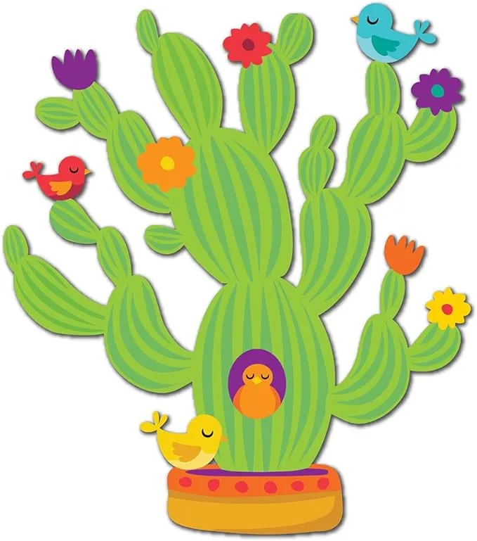 Eureka A Sharp Bunch Giant Cactus Bulletin Board Set