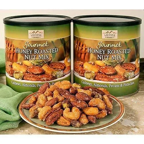 Savanna Orchards Gourmet Honey Roasted Nut Mix, 30 oz