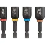 Milwaukee 49-66-4562 1-7/8" Shockwave Magnetic Nut Driver Set - 4 pack