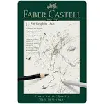 Faber-Castell Pitt Graphite Matte Pencil 11 Piece Tin Set