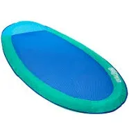 SwimWays Spring Float Floating Swim Hammock for Pool or Lake Dark/Light Blue