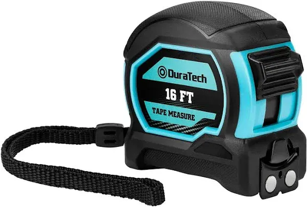 DURATECH 2PC Magnetic Tape Measure 12FT Fractions 1/8 Retractable Measuring Tape