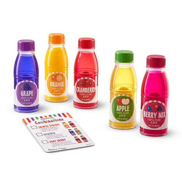 Melissa & Doug® Tip & Sip Toy Juice Bottles