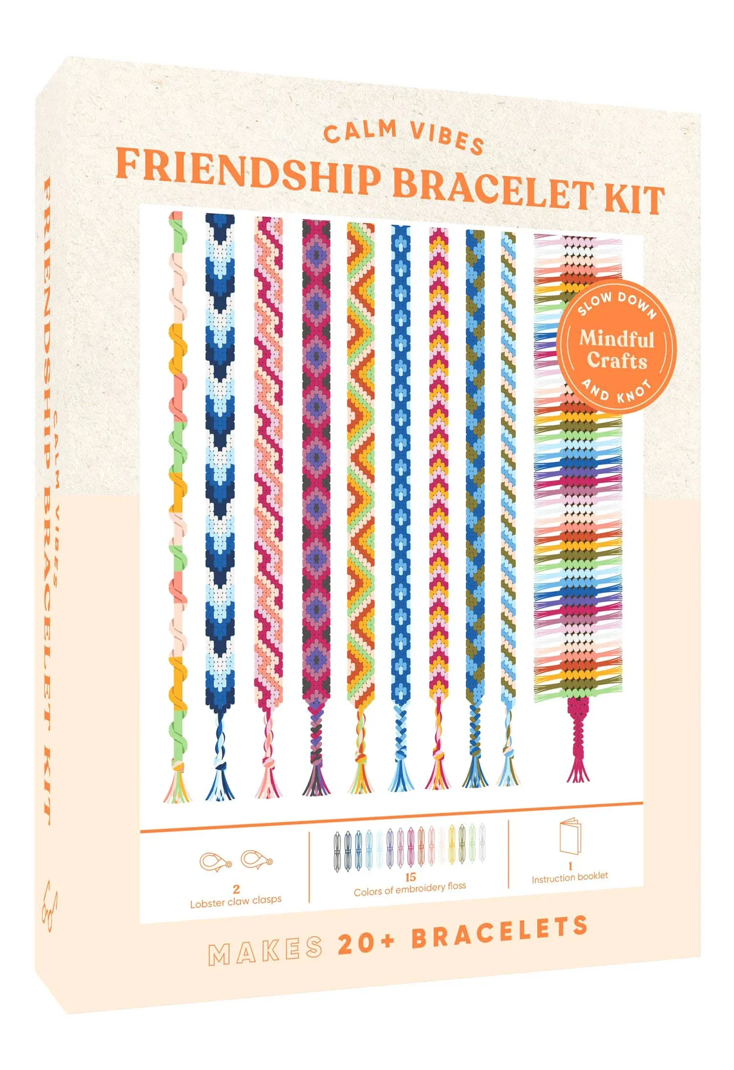 Chronicle Books Mindful Crafts Calm Vibes Friendship Bracelet Kit